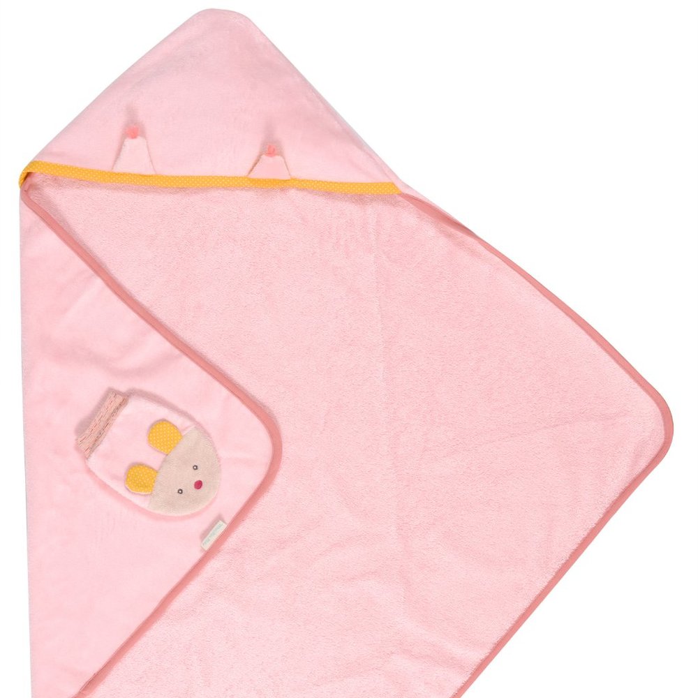 Hooded Baby Towel By Moulin Roty